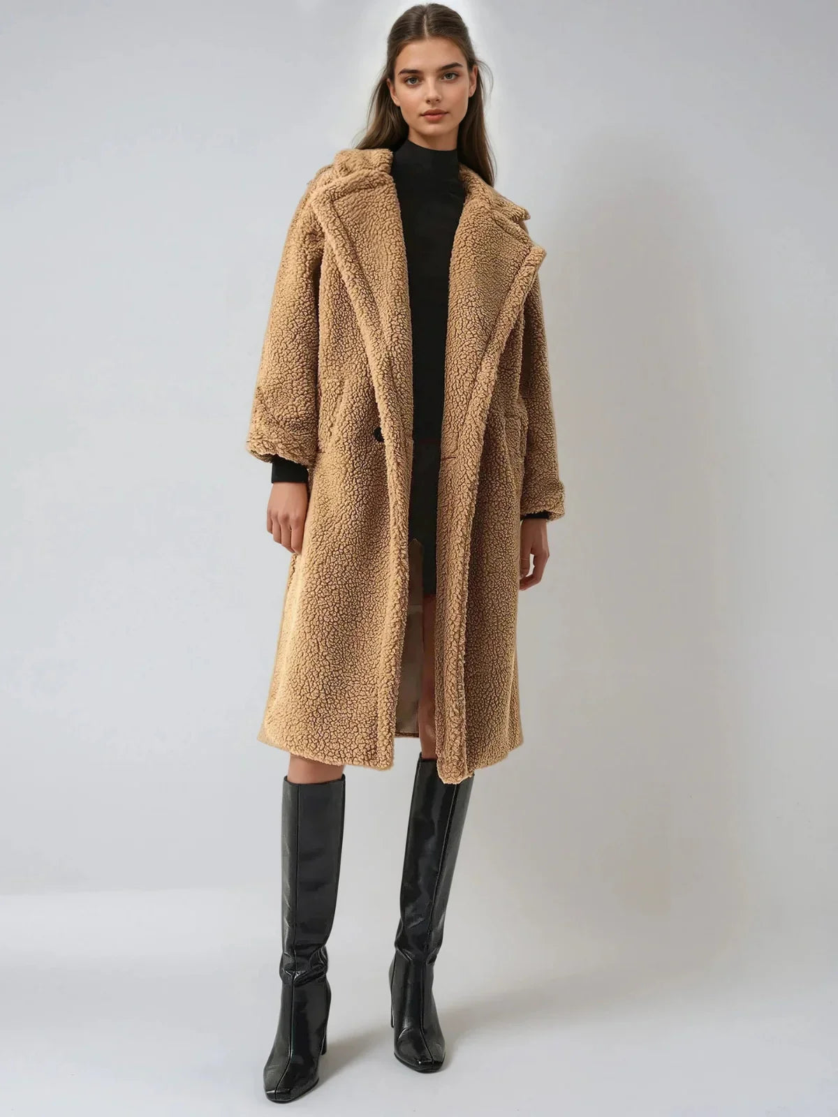 Φλις μπουφάν με διπλές τσέπες από τερακότα - LA FEMME WANDERER