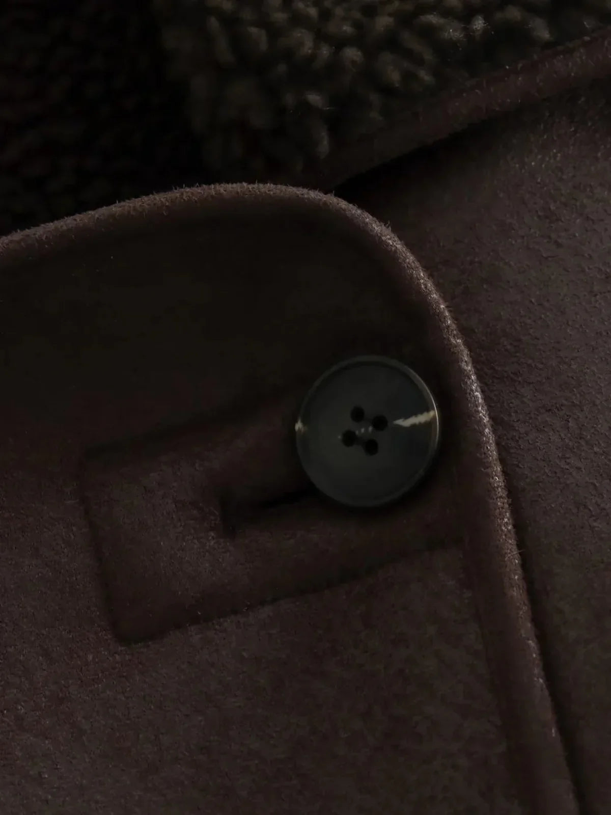 Ζεστό μπουφάν πέτο από συνθετικό δέρμα - LA FEMME WANDERER