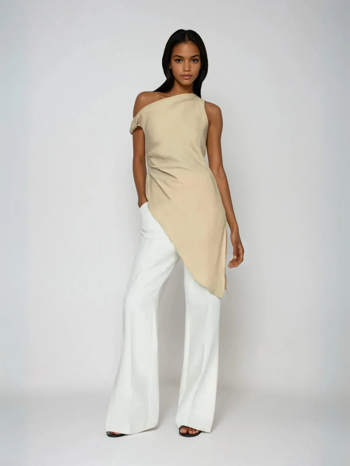 Minimal Grace Asymmetrical Μπλούζα - LA FEMME WANDERER