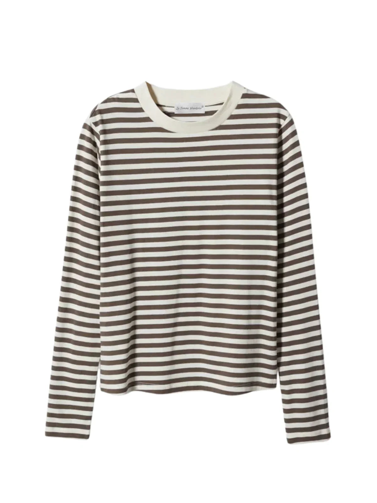 Everyday Parisian Stripe Crewneck Tee - LA FEMME WANDERER