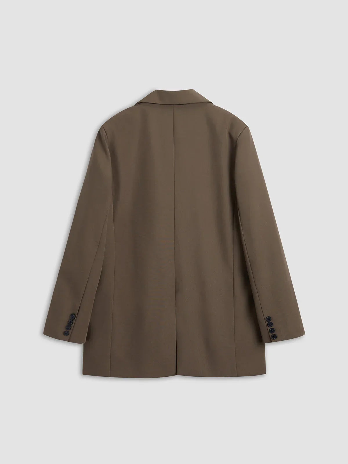 Μονόχρωμο oversized σακάκι με μονό στήθους - LA FEMME WANDERER