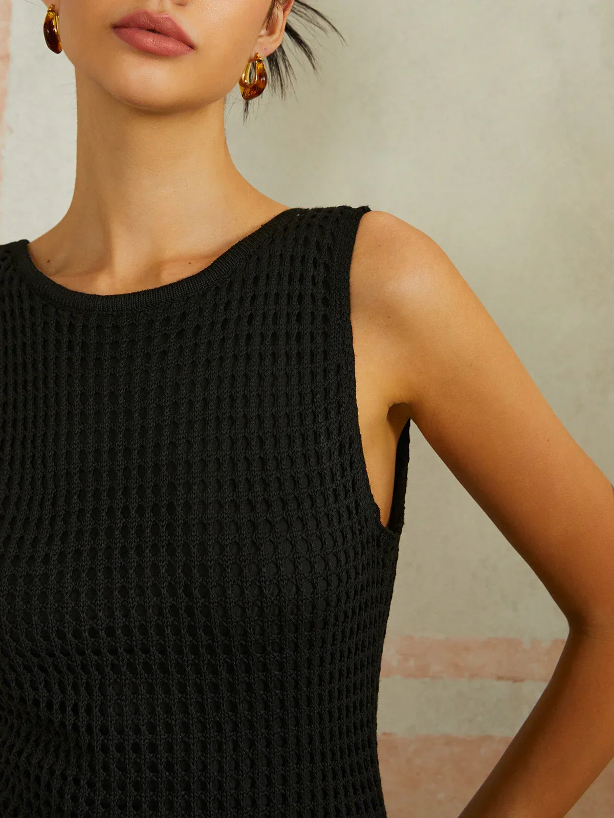 Φόρεμα με βολάν και σκίσιμο στην πλάτη - LA FEMME WANDERER