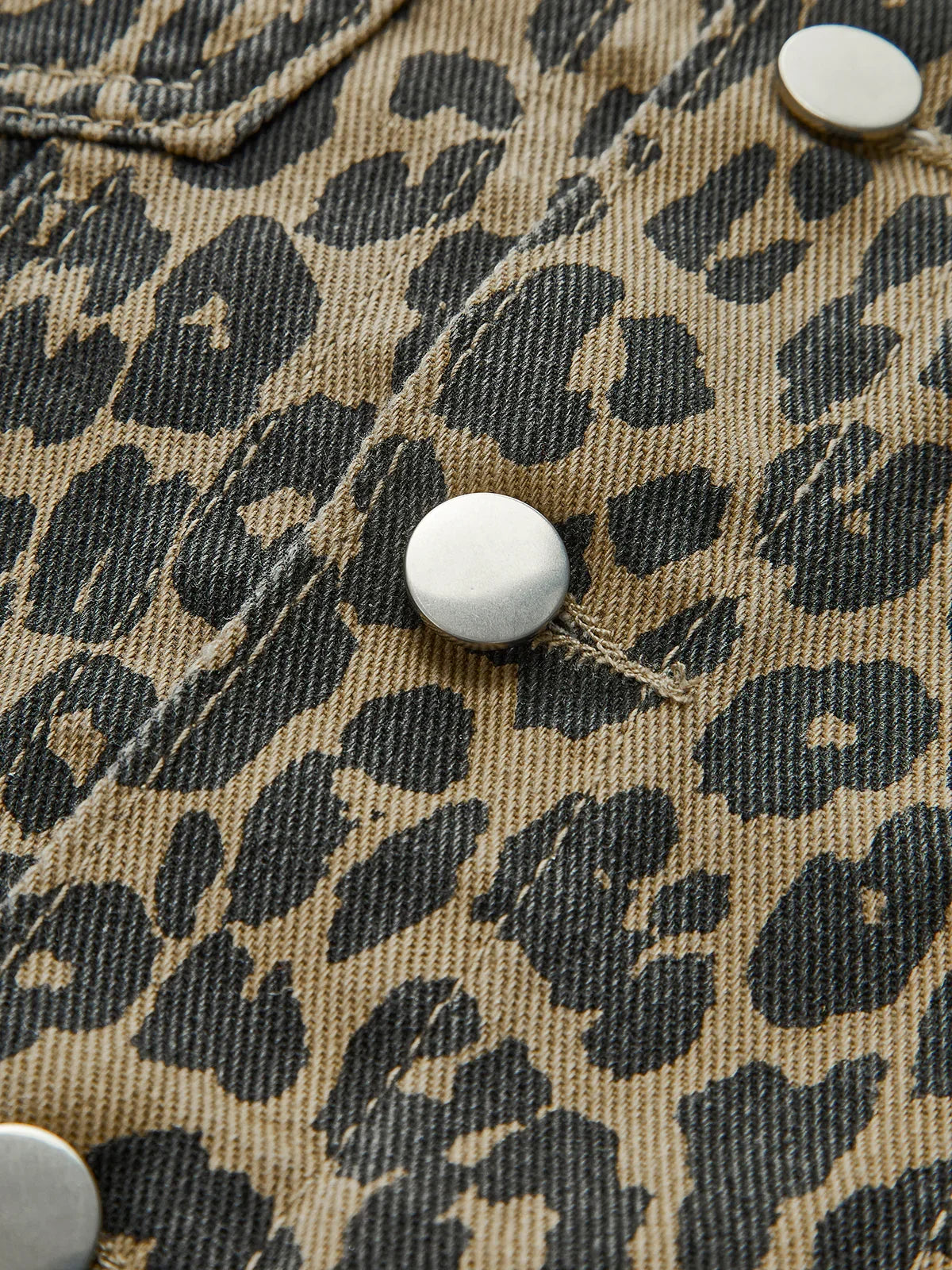 Σακάκι με κουμπιά και λεοπάρ στάμπα - LA FEMME WANDERER