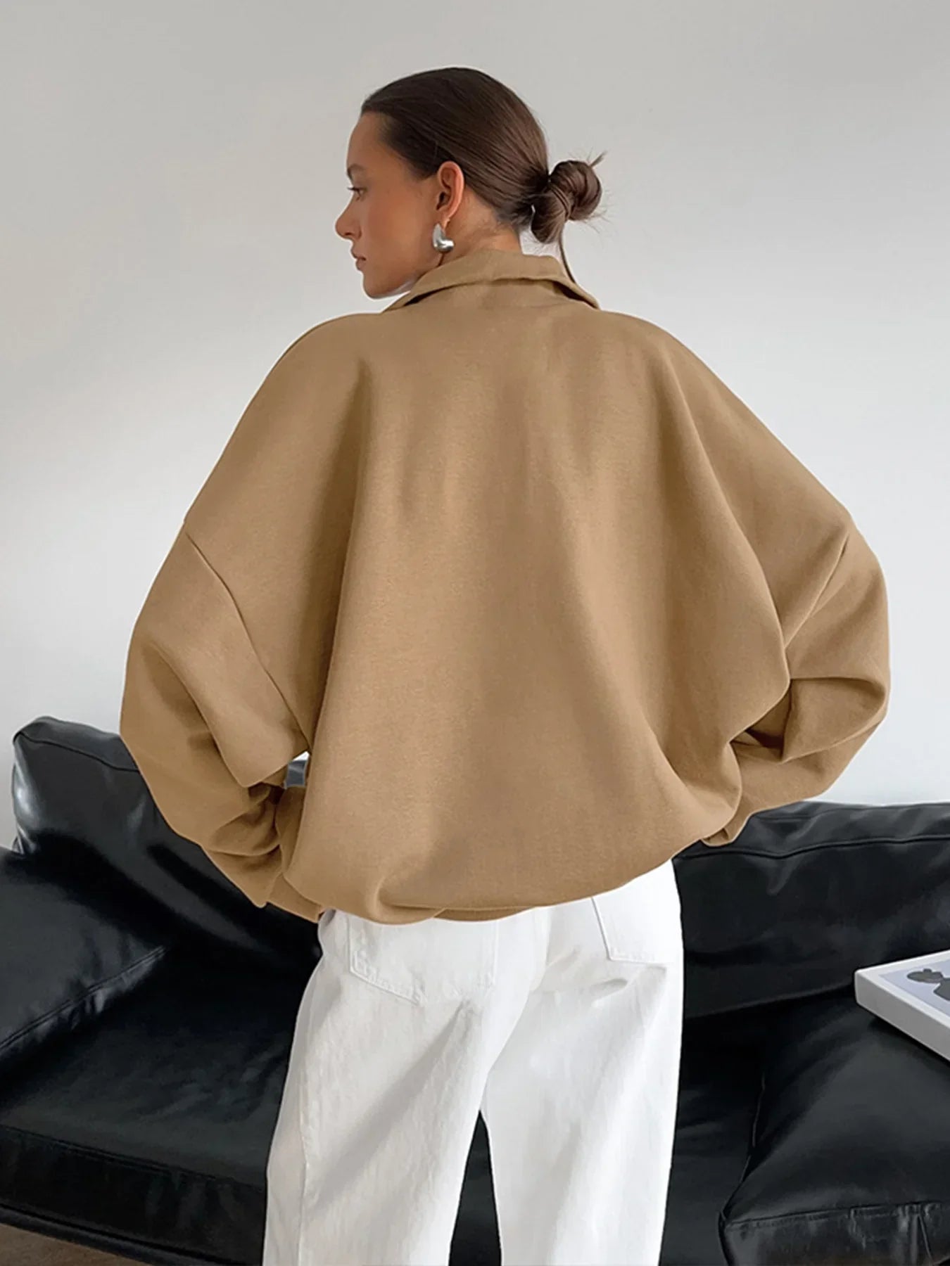 Φούτερ πουλόβερ με φερμουάρ - LA FEMME WANDERER