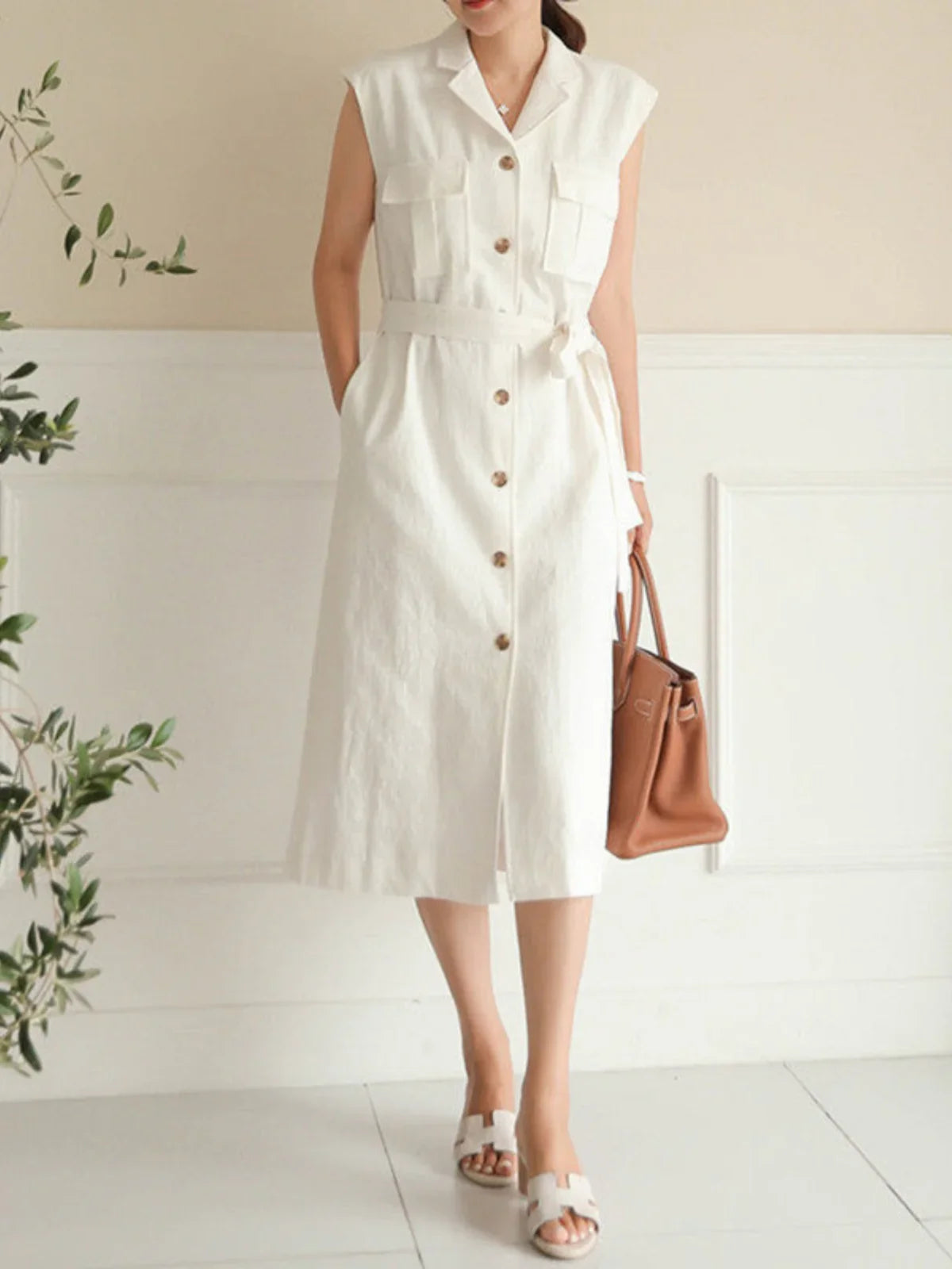 Single Breasted Suit Dress - LA FEMME WANDERER