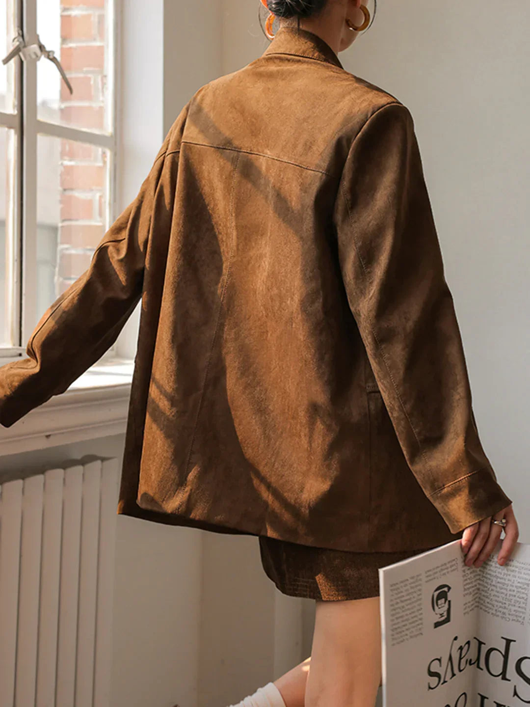 Retro Suede Jacket - LA FEMME WANDERER