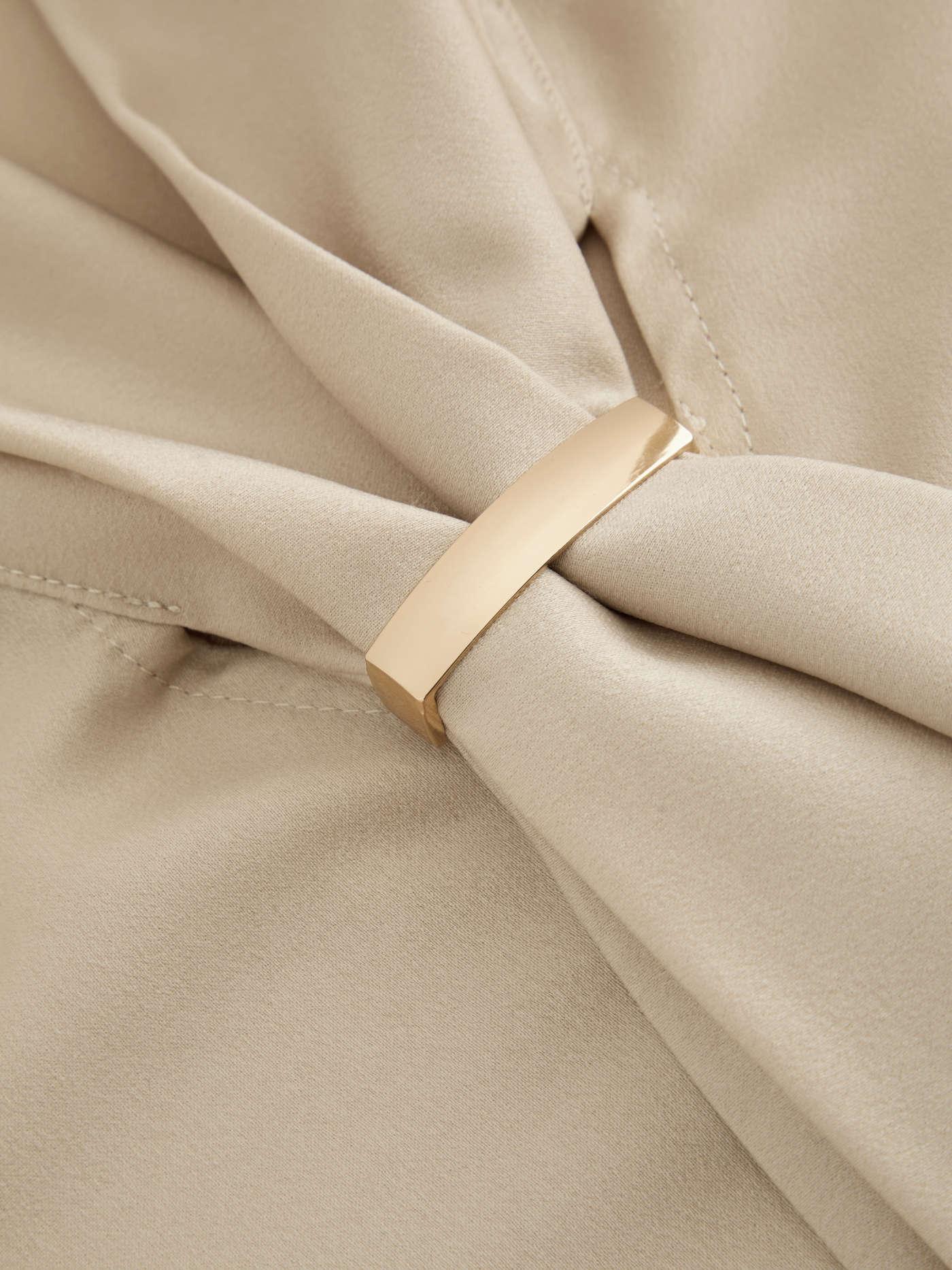 Μπλούζα με μακριά μανίκια και μεταλλικό γάντζο - LA FEMME WANDERER