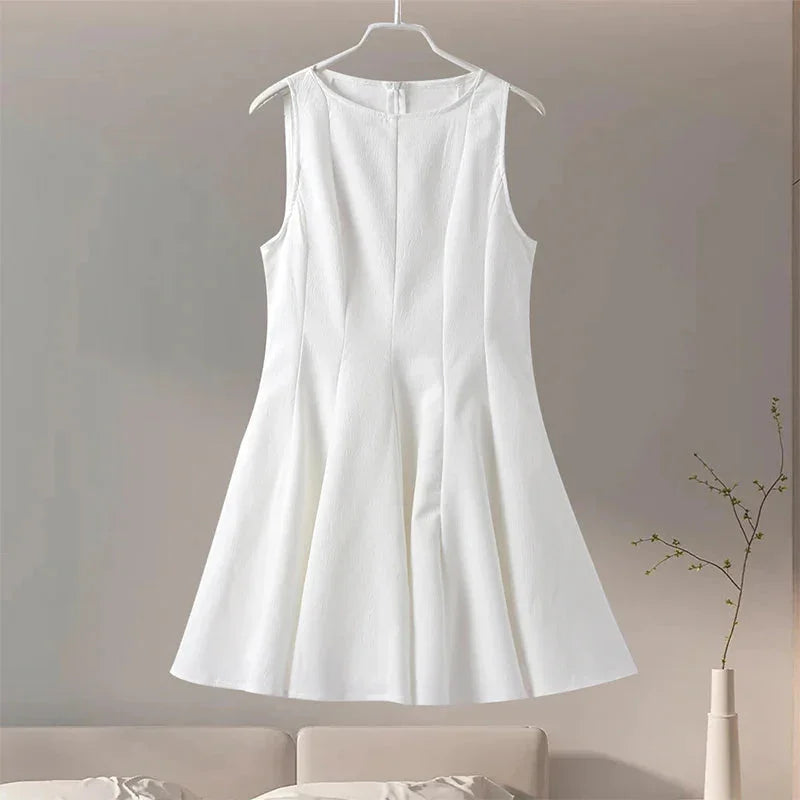 Φόρεμα Bliss με στρογγυλή λαιμόκοψη και παγετό - LA FEMME WANDERER