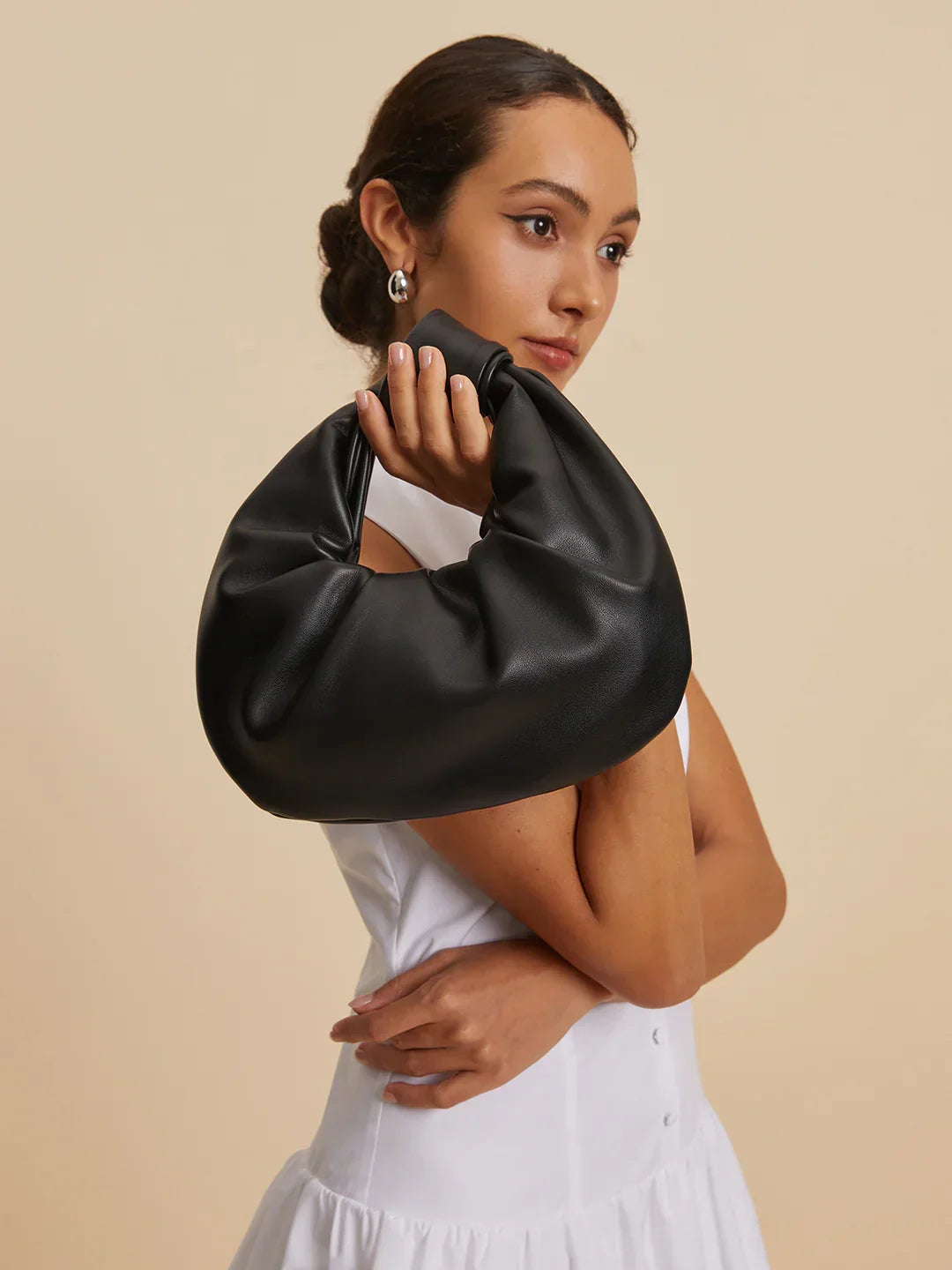 Τσάντα All-match με κόμπους σε σχήμα ημισελήνου - LA FEMME WANDERER