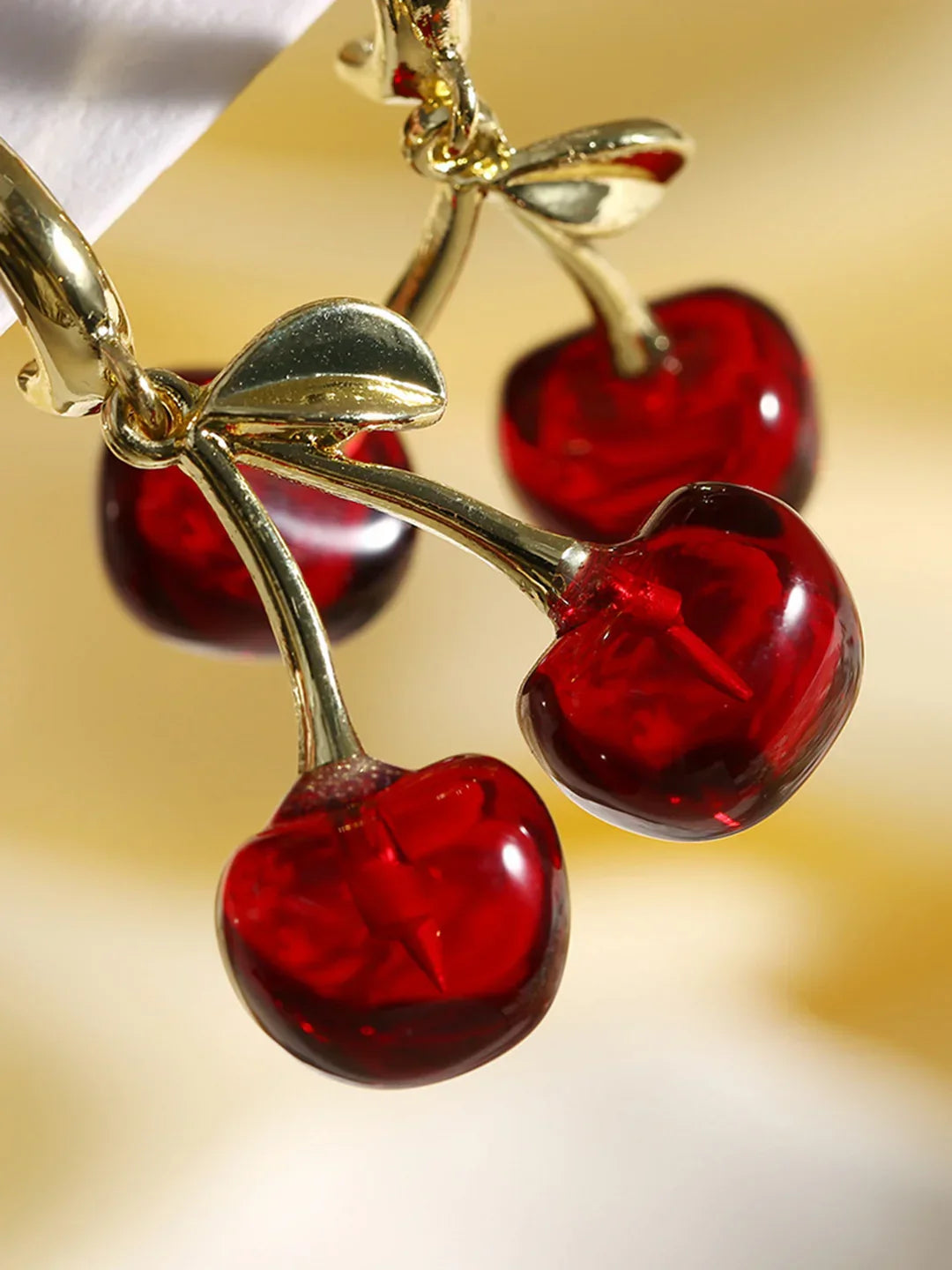 Niche Design Cherry Stud Drop Earrings - LA FEMME WANDERER