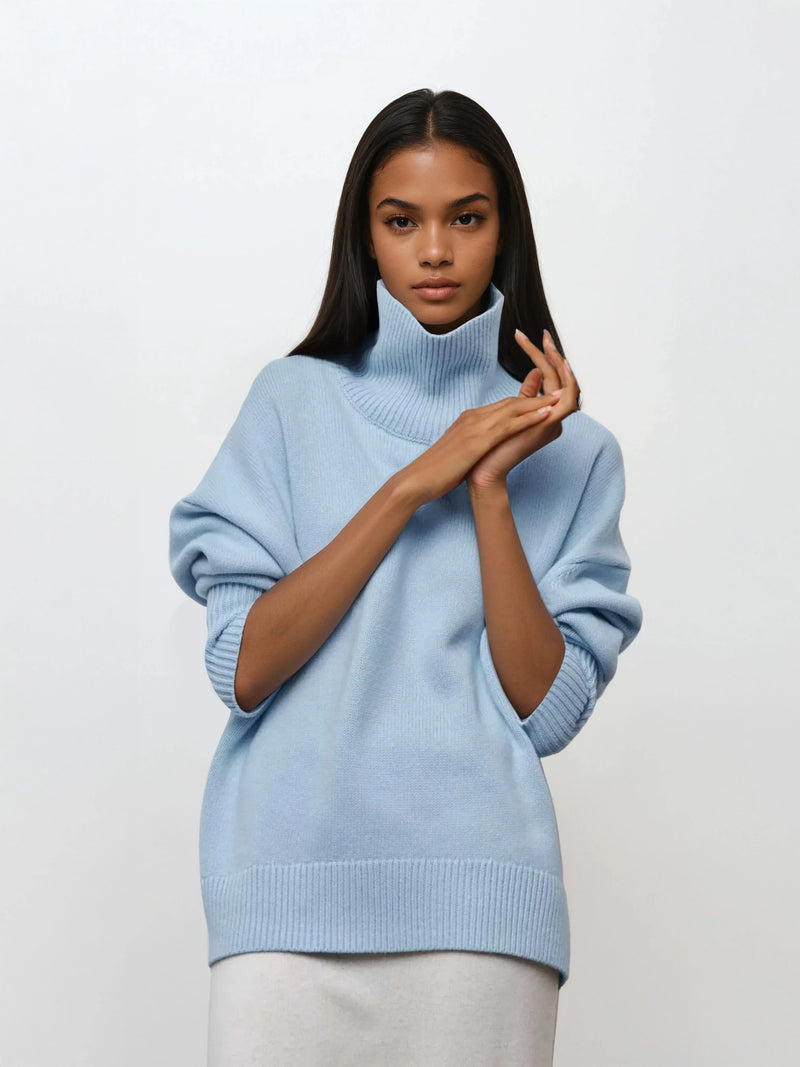 Always Chic Turtleneck Oversized Sweater