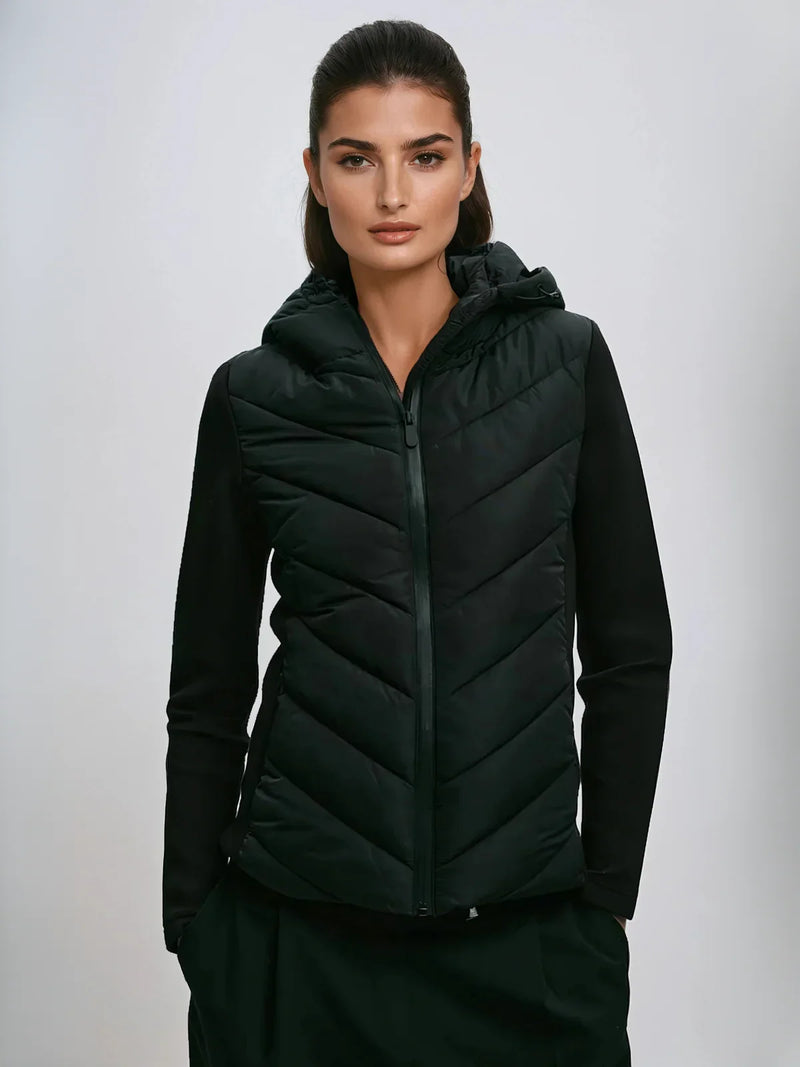 Παλτό με βαμβακερή επένδυση και όρθιο γιακά για καθημερινή χρήση