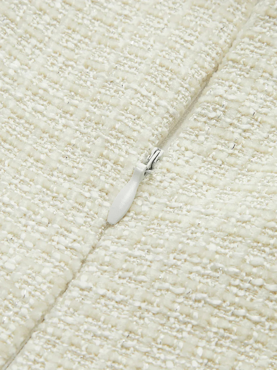 Κομψό φόρεμα από τουίντ με πλισέ τιράντες - LA FEMME WANDERER