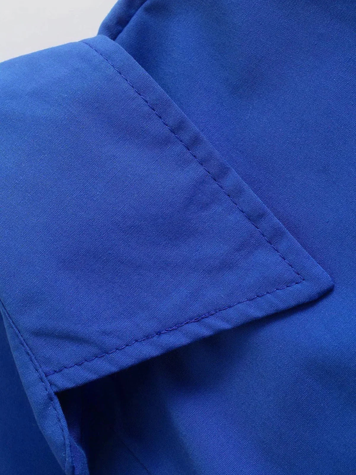 Μπλε, φαρδύ πουκάμισο με κουμπιά - LA FEMME WANDERER