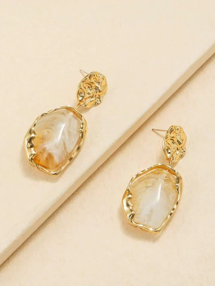 Retro Design Irregular Drop Earrings - LA FEMME WANDERER