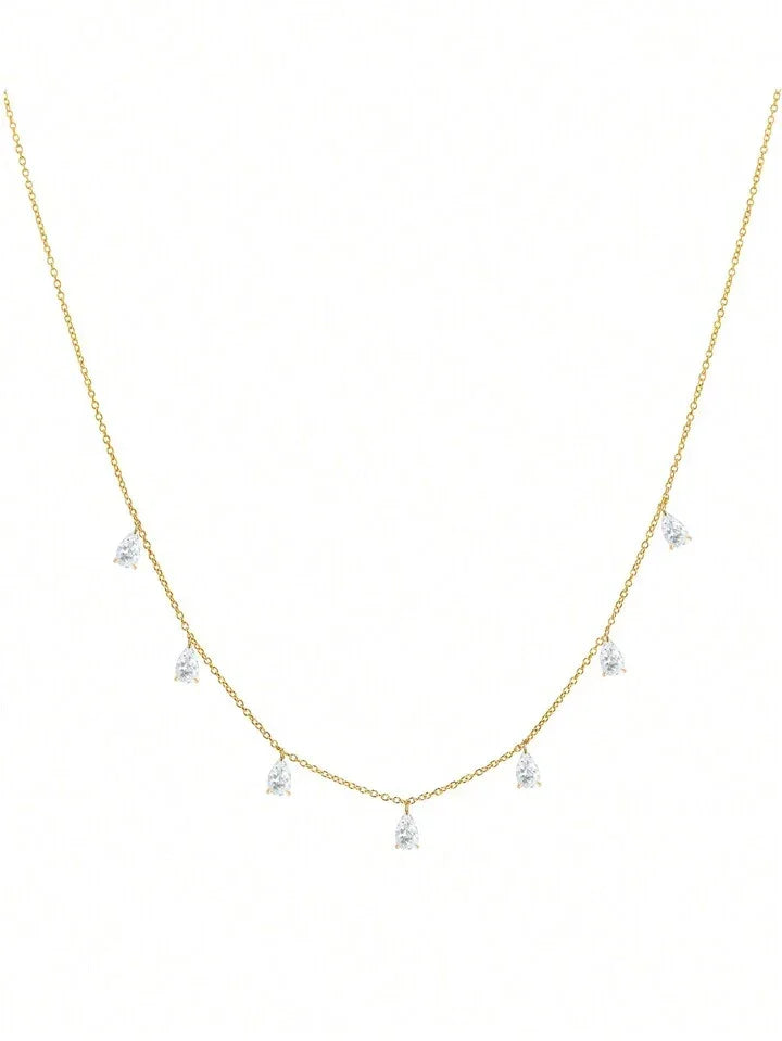Teardrop Elegance Dainty Necklace - LA FEMME WANDERER