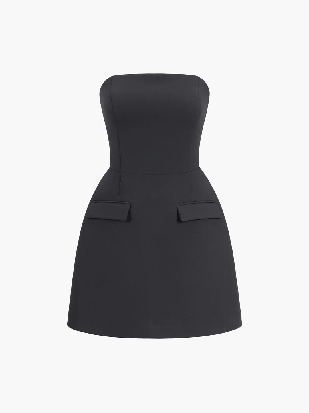 Μίνι φόρεμα με μονόχρωμο τελείωμα Always Elegant - LA FEMME WANDERER