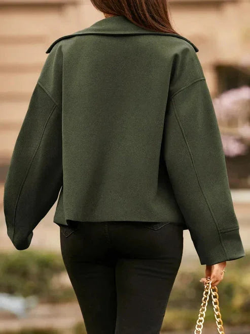 Γυναικείο κοντό κοστούμι με μακριά μανίκια και κουμπιά - LA FEMME WANDERER