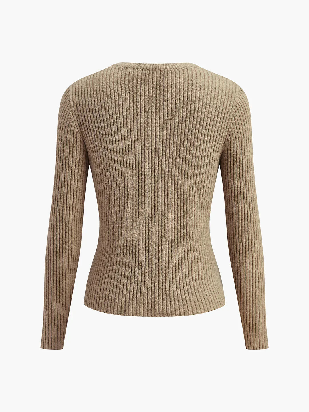 Πλεκτό ζακέτα με ακανόνιστο ντεκολτέ και στενή γραμμή - LA FEMME WANDERER