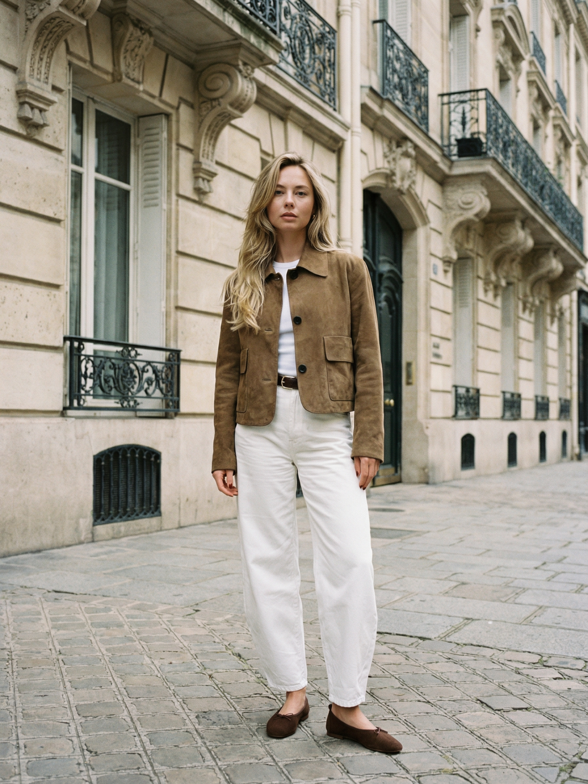 Suede Shacket Cropped Jacket Streetwear