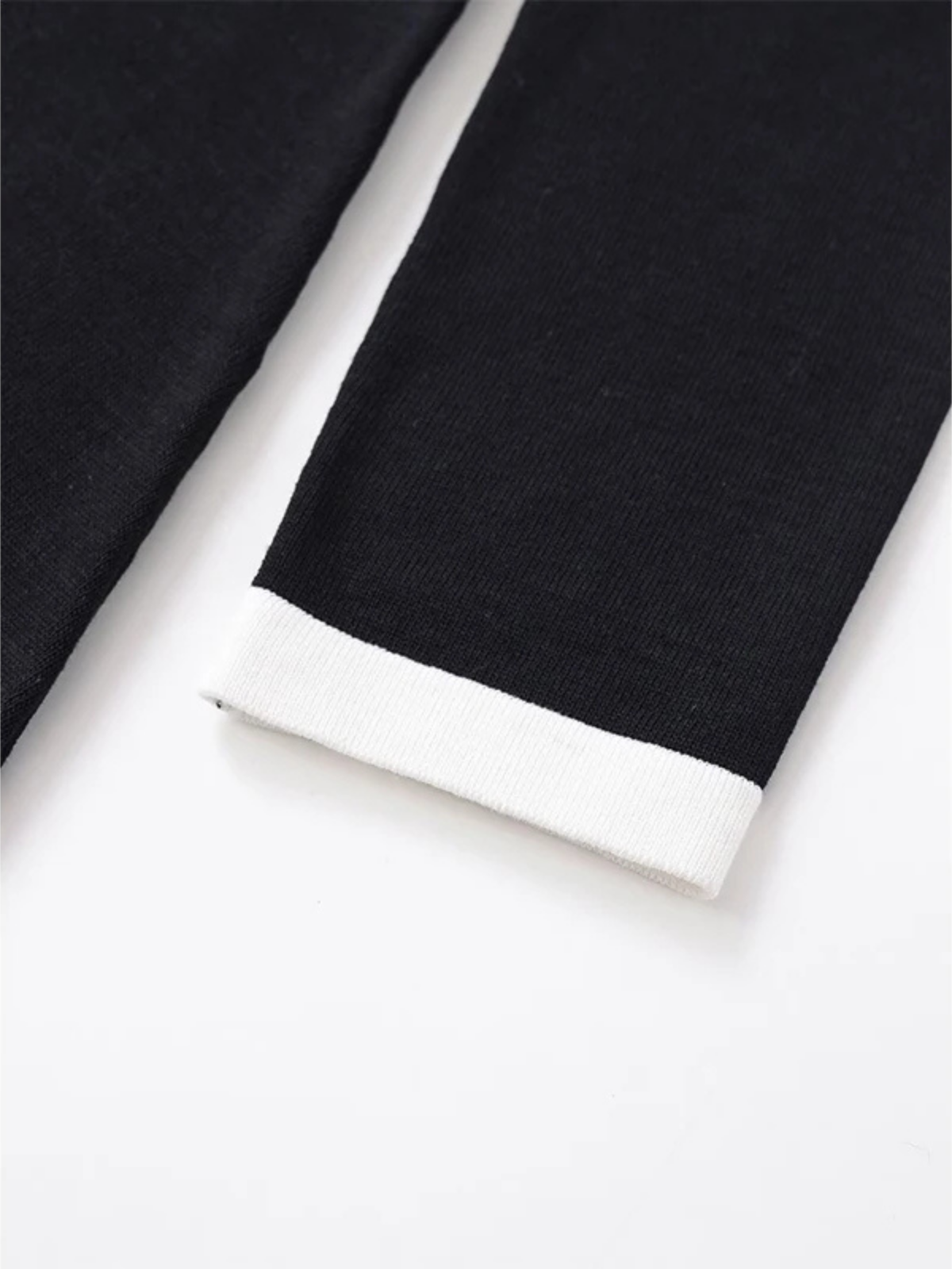 Lapel Collar Knit A-line Dress