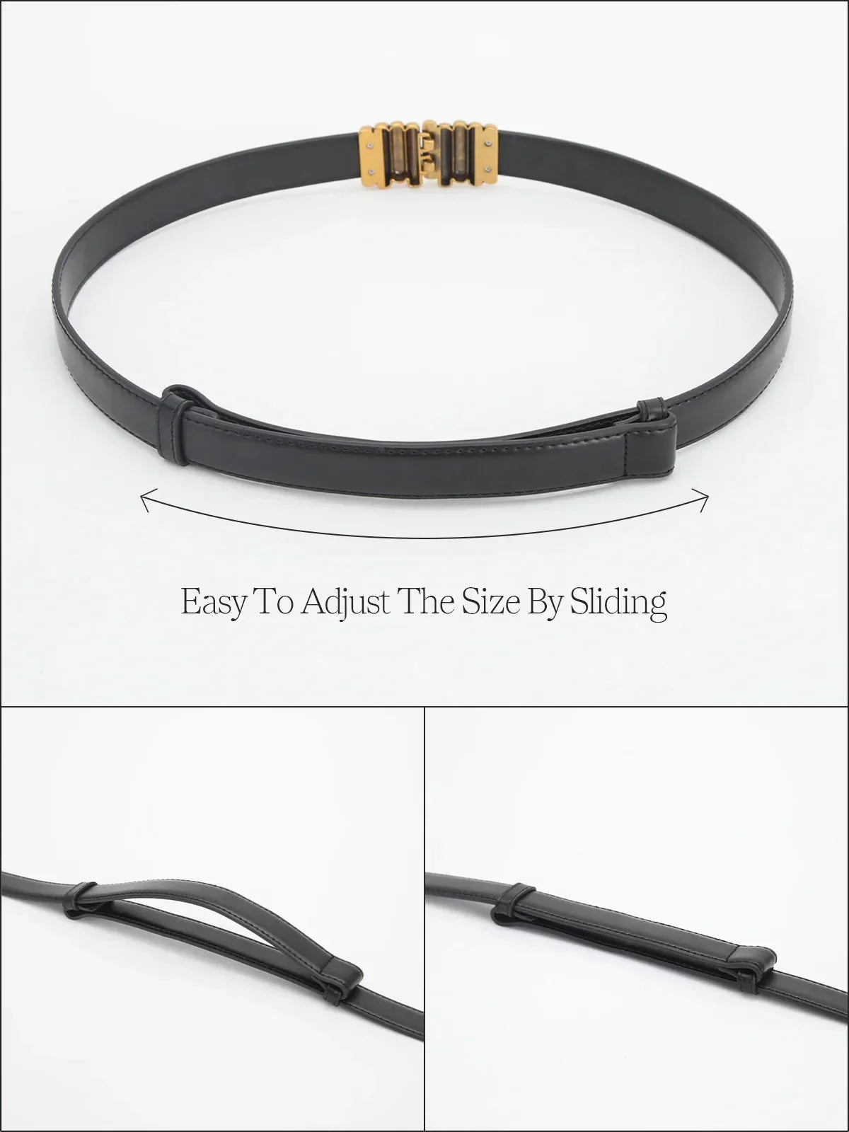 Vintage Design Faux Leather Belt - LA FEMME WANDERER