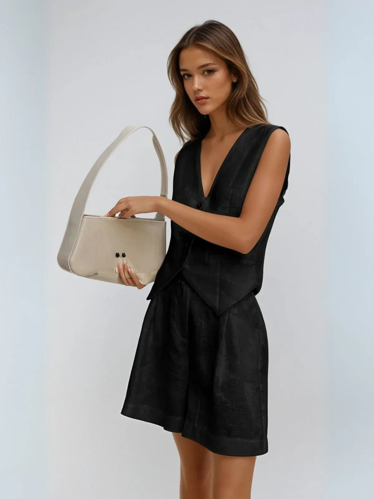 Always Casual Vest & Shorts Matching Suit - LA FEMME WANDERER