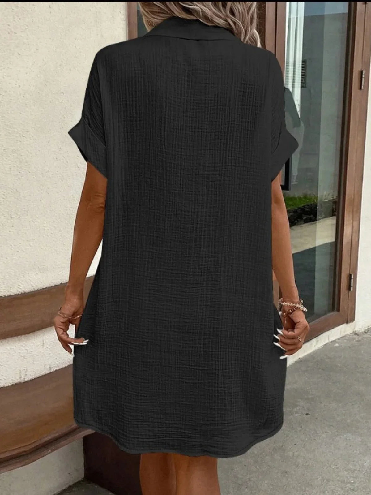 Linen Casual Dress - LA FEMME WANDERER