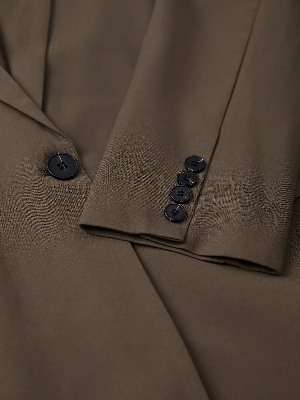 Μονόχρωμο oversized σακάκι με μονό στήθους - LA FEMME WANDERER