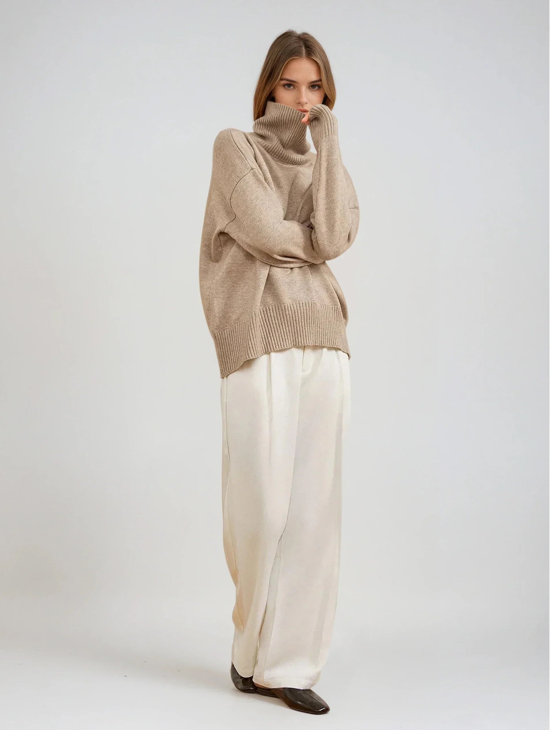 Πλεκτό Πουλόβερ με Ζιβάγκο - LA FEMME WANDERER