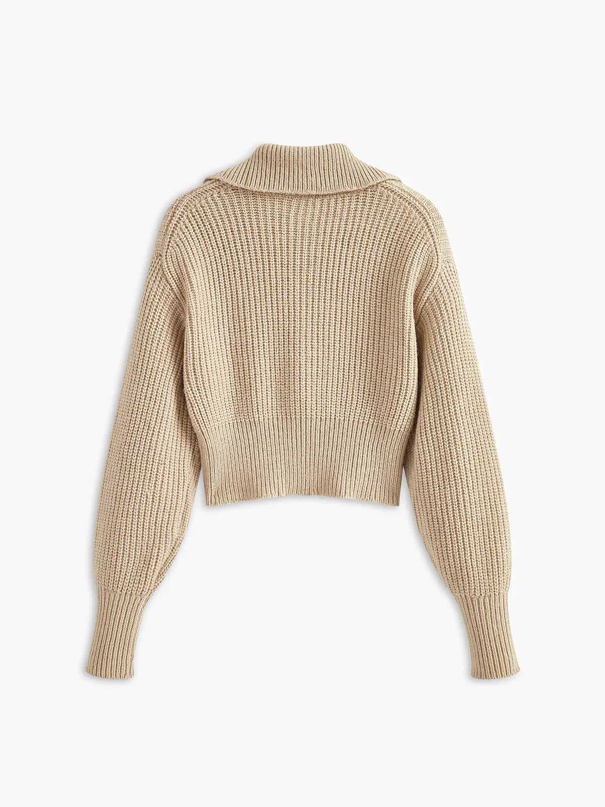 Ζακέτα με ριμπ ύφανση και φερμουάρ - LA FEMME WANDERER