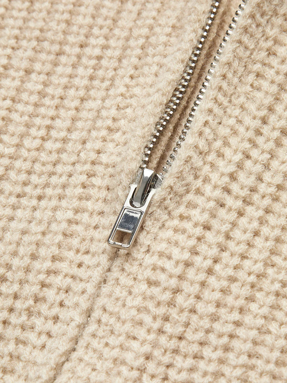 Ζακέτα με ριμπ ύφανση και φερμουάρ - LA FEMME WANDERER