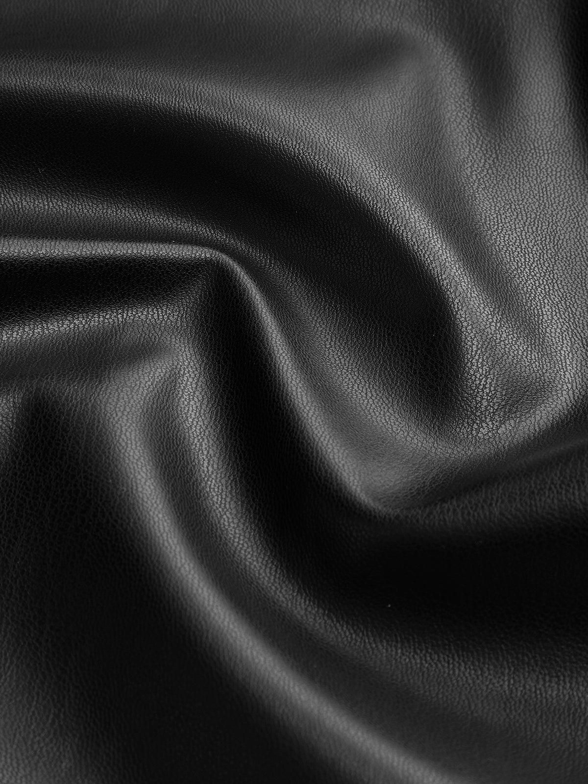 Μακρύ μπουφάν με ζώνη από τεχνητό δέρμα - LA FEMME WANDERER