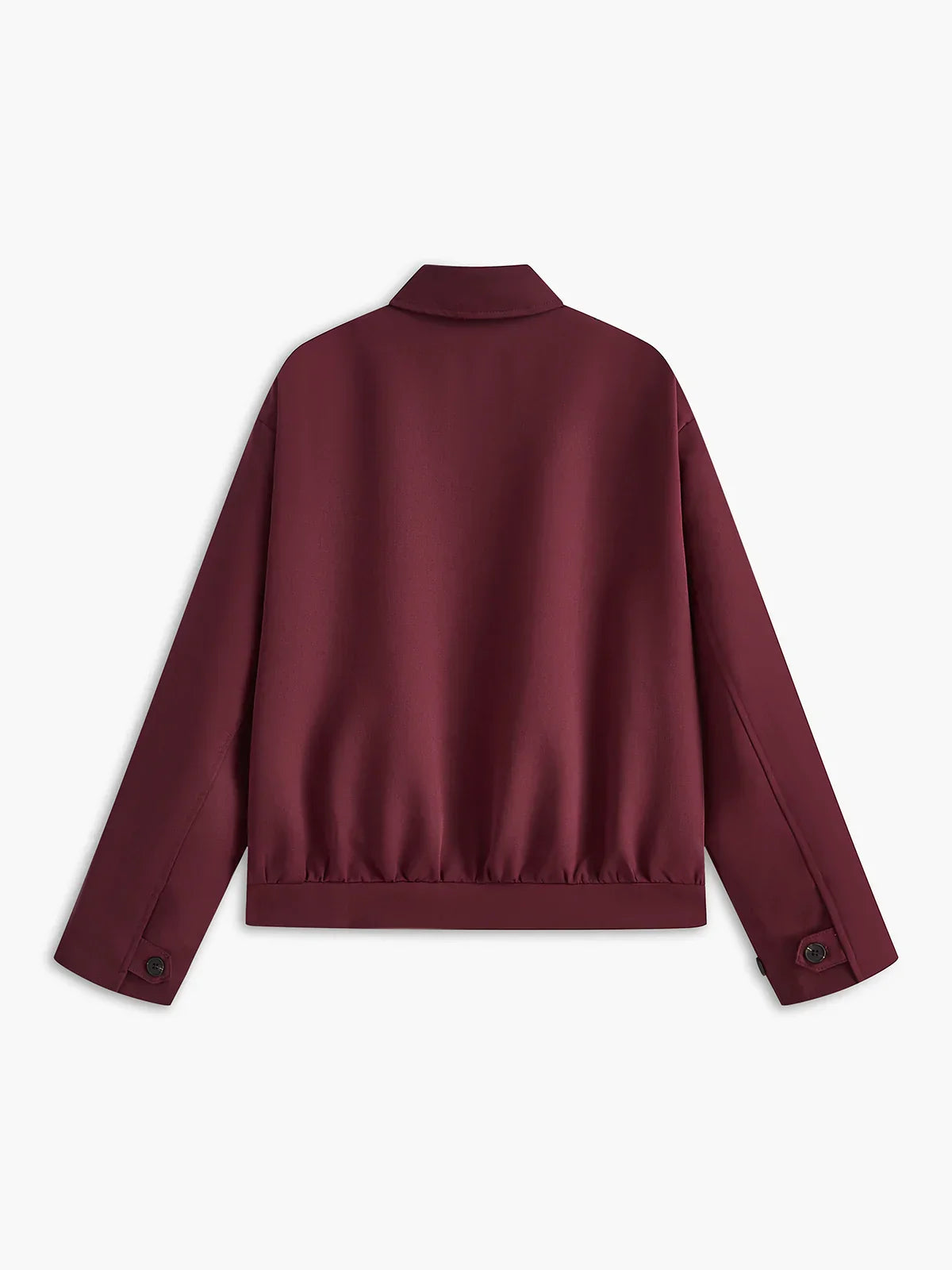 Vintage Μπουφάν με φερμουάρ πέτο μπορντό - LA FEMME WANDERER