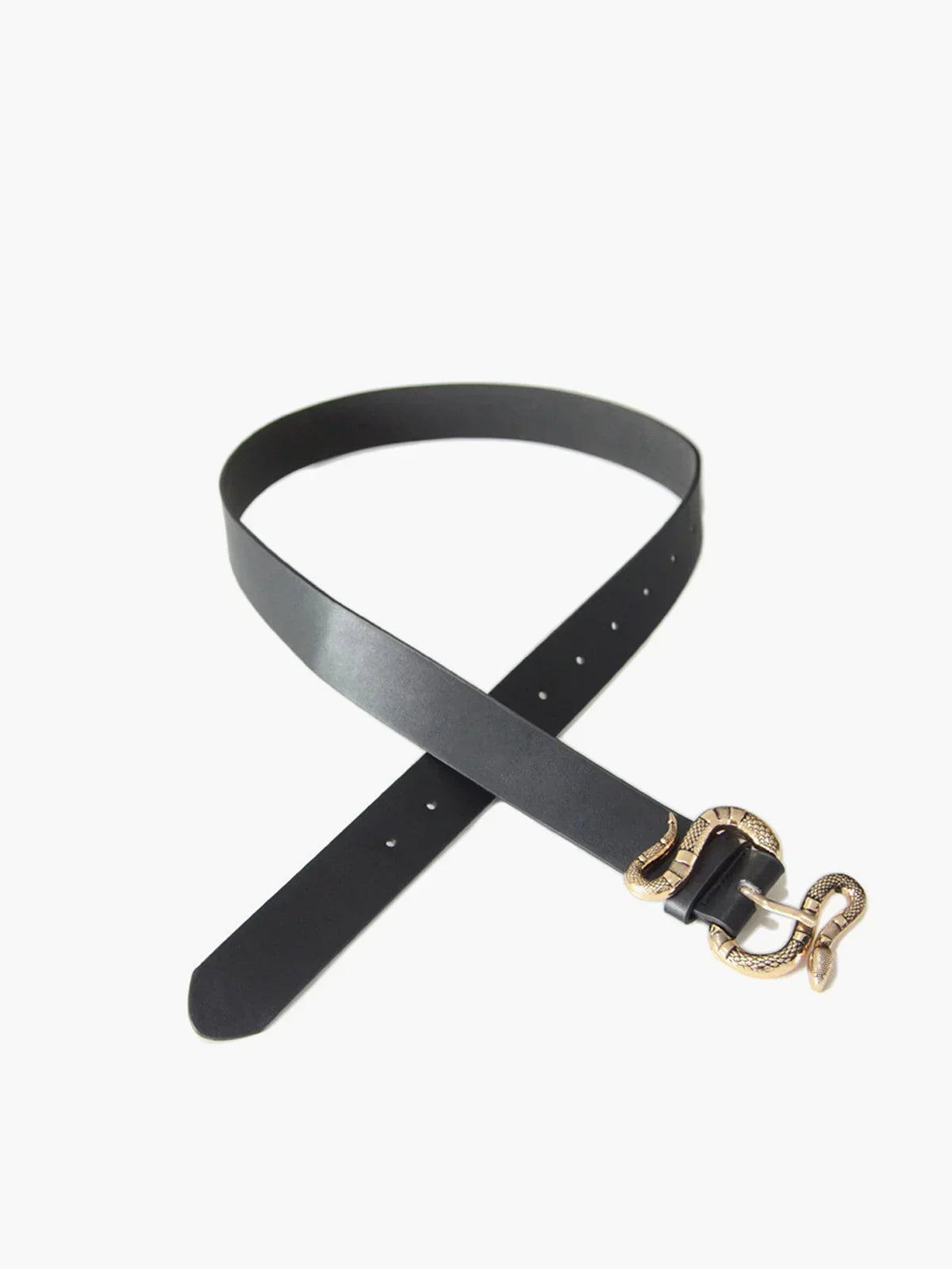 All-Match Snake Buckle Leather Belt - LA FEMME WANDERER