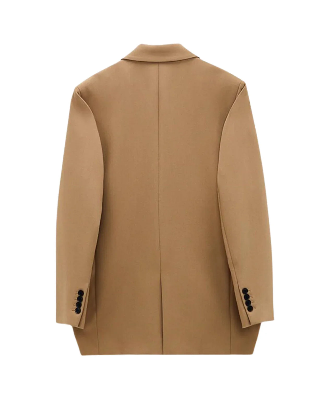 Casual Style Camel Pocket Blazer - LA FEMME WANDERER