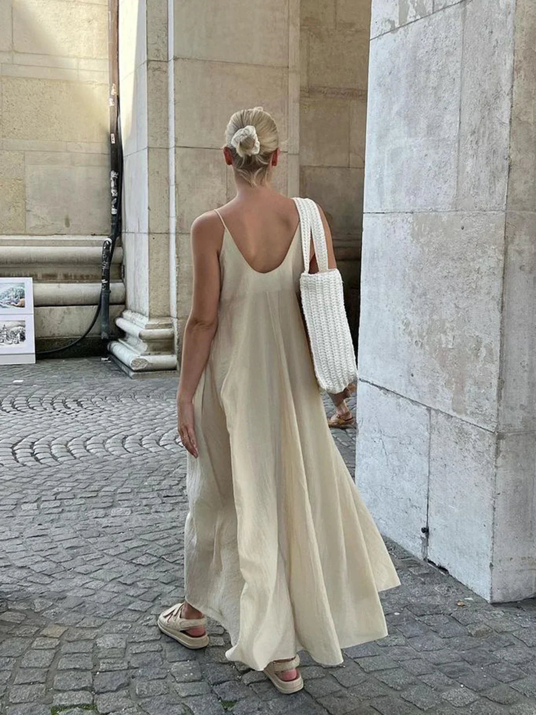 Κομψό & Σικ Μακρύ Φόρεμα με V λαιμόκοψη - LA FEMME WANDERER