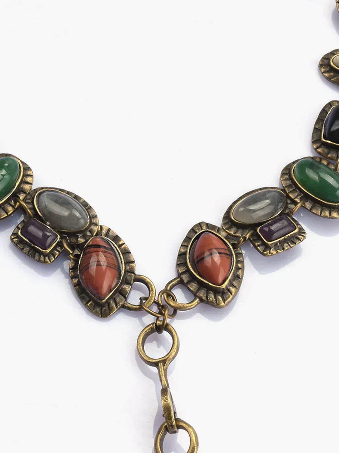 Κολιέ Boheme Geometrical Stones - LA FEMME WANDERER