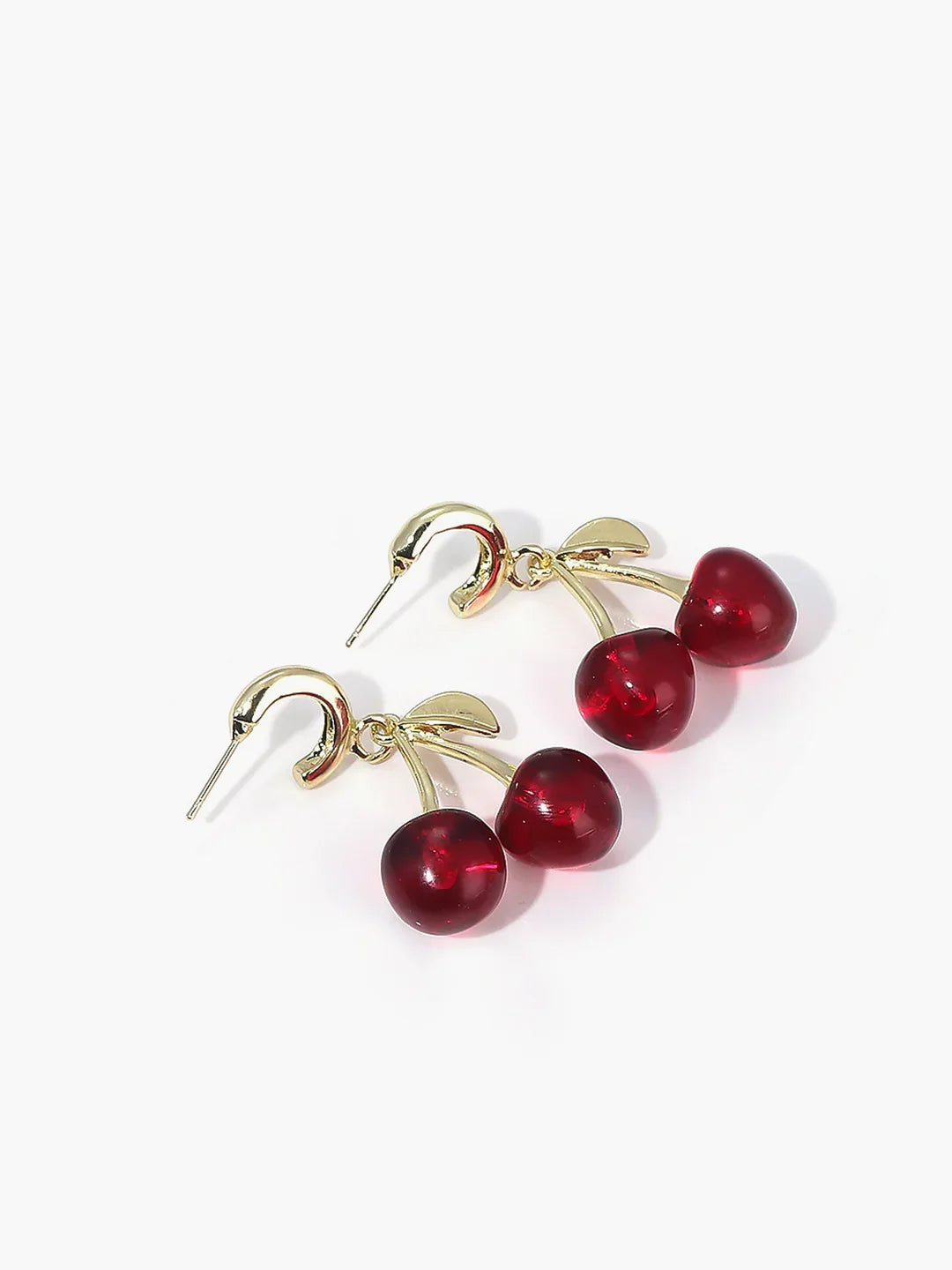 Niche Design Cherry Stud Drop Earrings - LA FEMME WANDERER