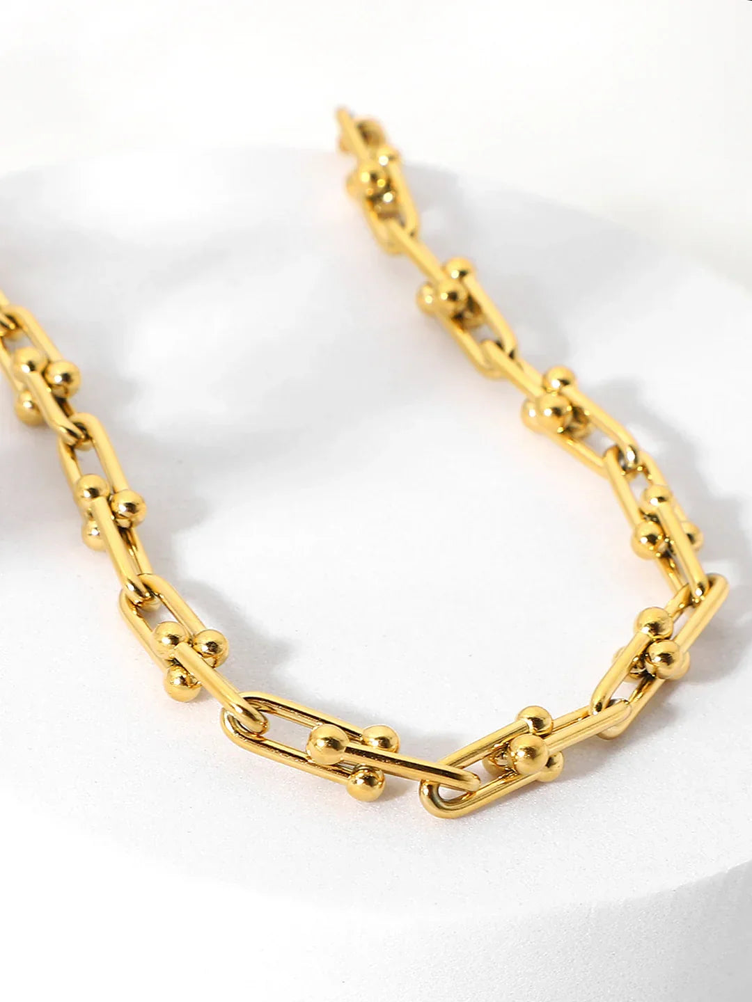 Κολιέ κλείδας από μπαμπού με αγκράφα πέταλου - LA FEMME WANDERER