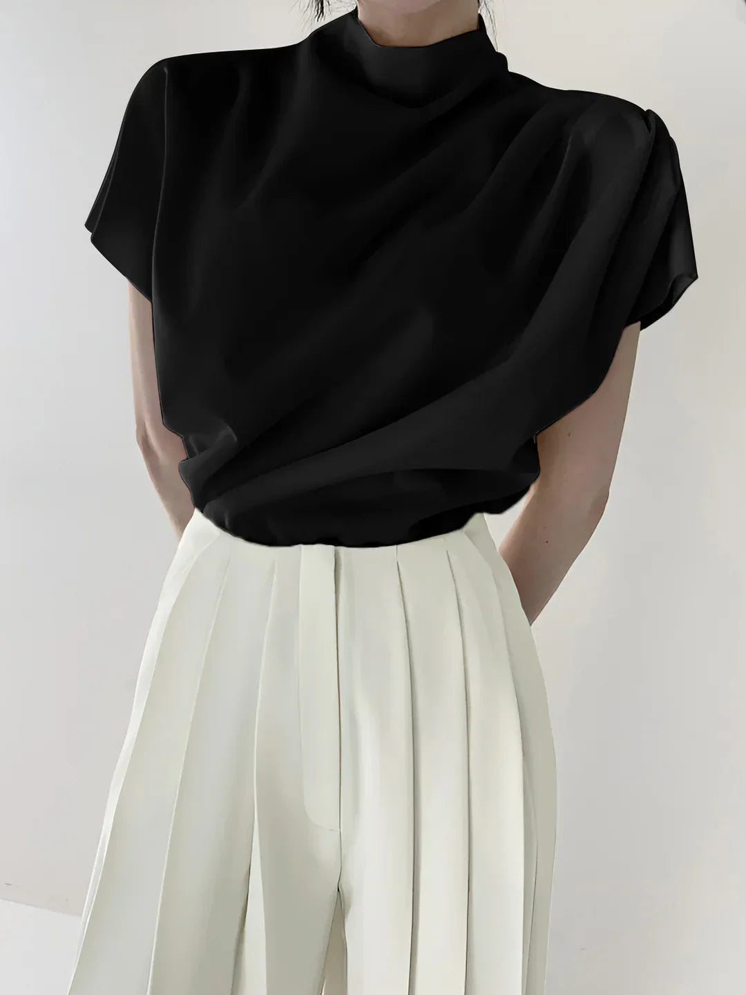 Κομψό Στιλ Μινιμαλιστικό Κοντομάνικο Μπλουζάκι - LA FEMME WANDERER