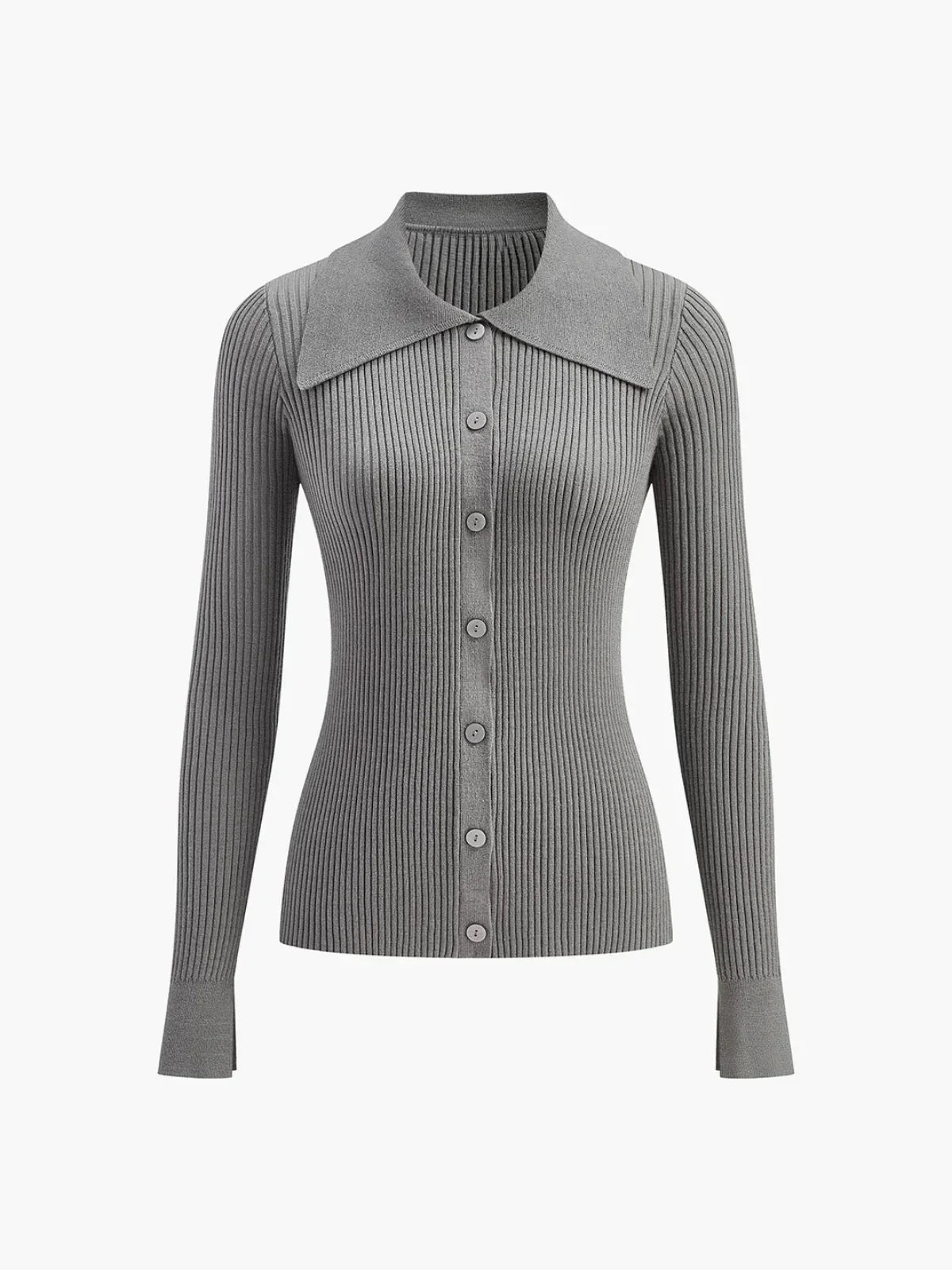 Λεπτή ζακέτα με ριμπ πέτο σε στυλ Oldmoney - LA FEMME WANDERER