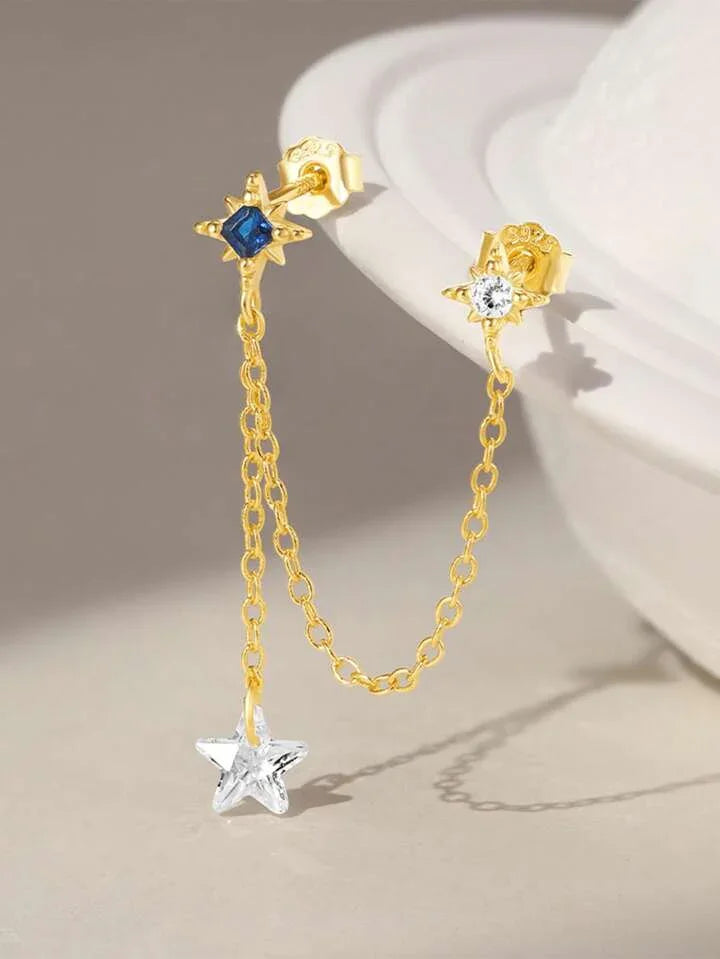 Ασημένιο 925 Tassel Cartilage Stud - LA FEMME WANDERER