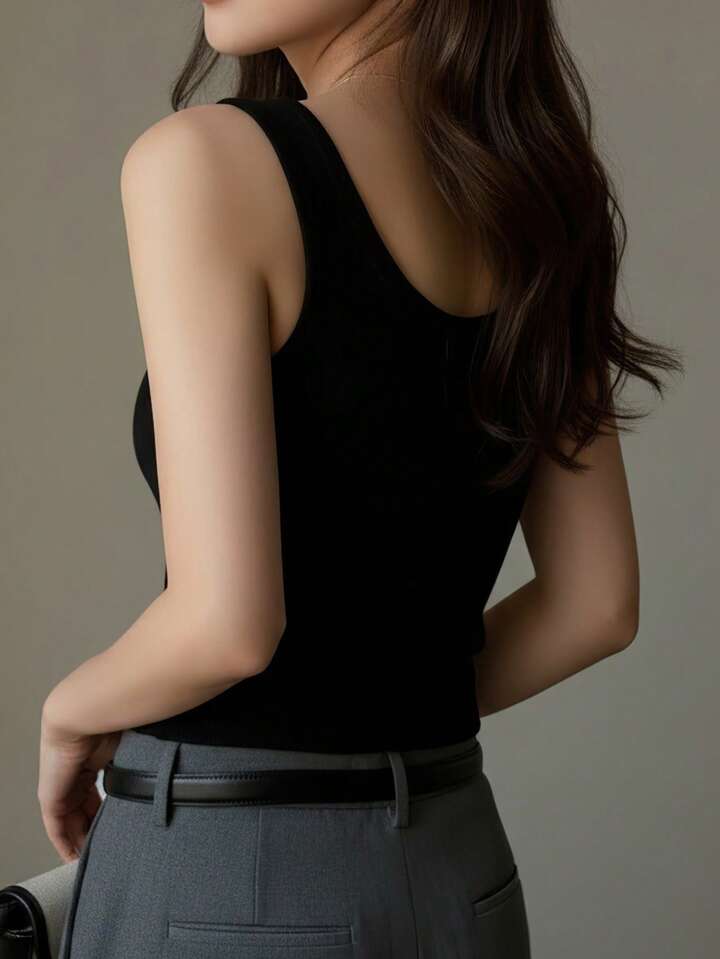 Daily Essential Soft Stretch Knit Top