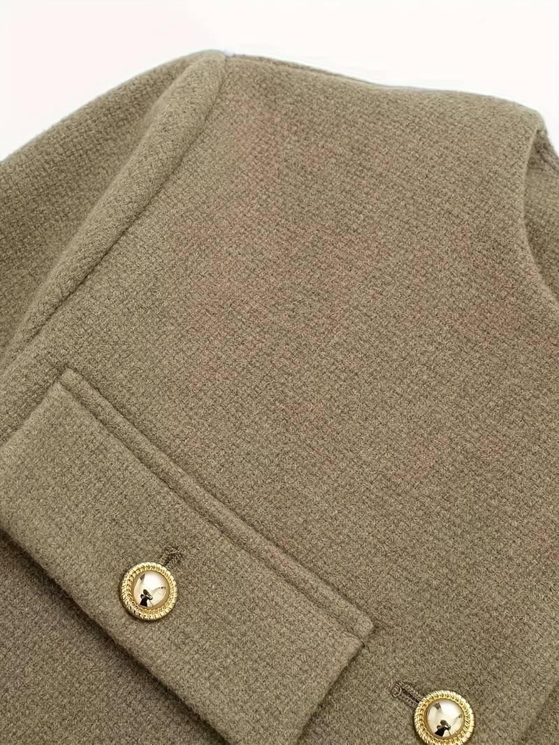 Κλασικό λαδί ζακέτα - LA FEMME WANDERER