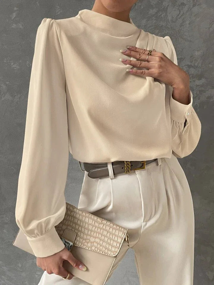 Κομψό τοπ με ντραπέ μανίκια - LA FEMME WANDERER