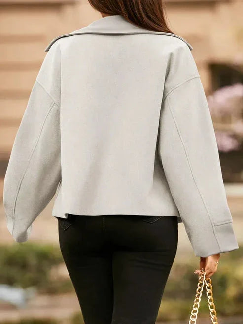 Γυναικείο κοντό κοστούμι με μακριά μανίκια και κουμπιά - LA FEMME WANDERER