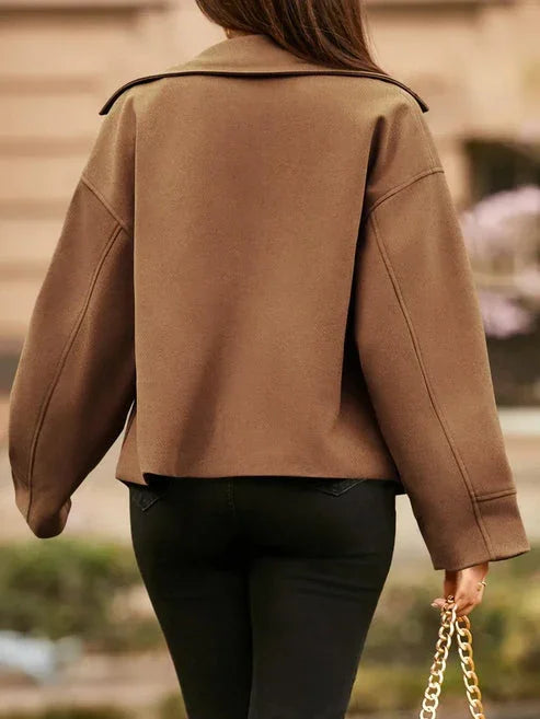 Γυναικείο κοντό κοστούμι με μακριά μανίκια και κουμπιά - LA FEMME WANDERER