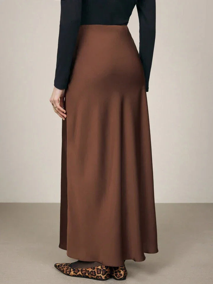 Μινιμαλιστική σατέν φούστα - LA FEMME WANDERER