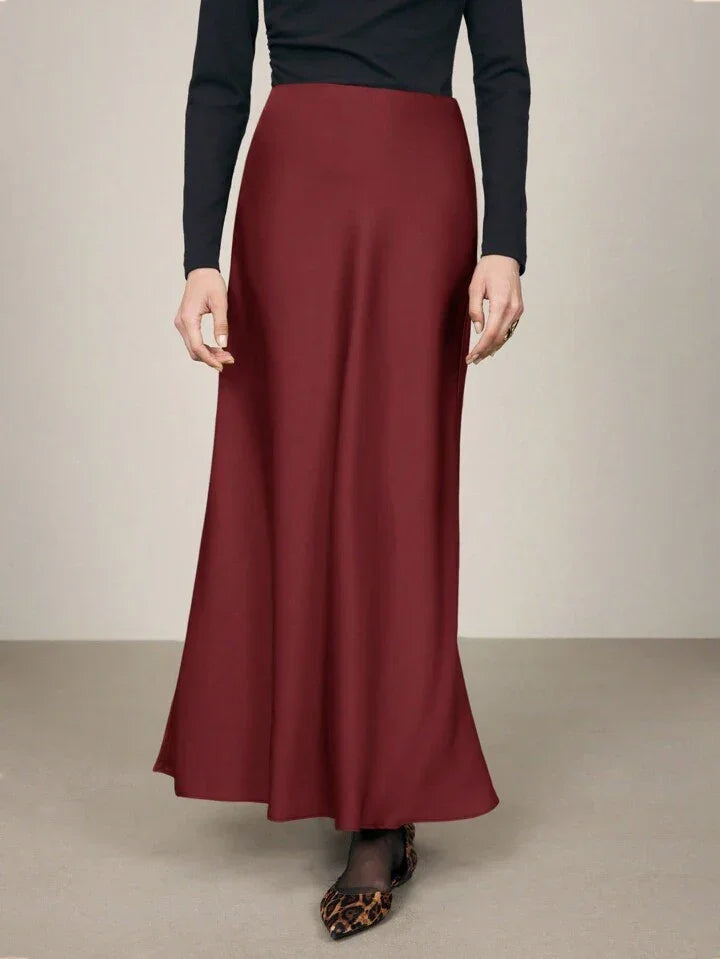 Μινιμαλιστική σατέν φούστα - LA FEMME WANDERER